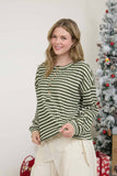 Stripe Textured Henley
