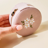 Round Velvet Jewelry Case