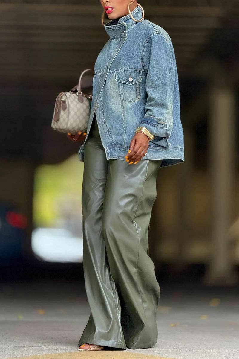 Chic Oversized Denim Jacket