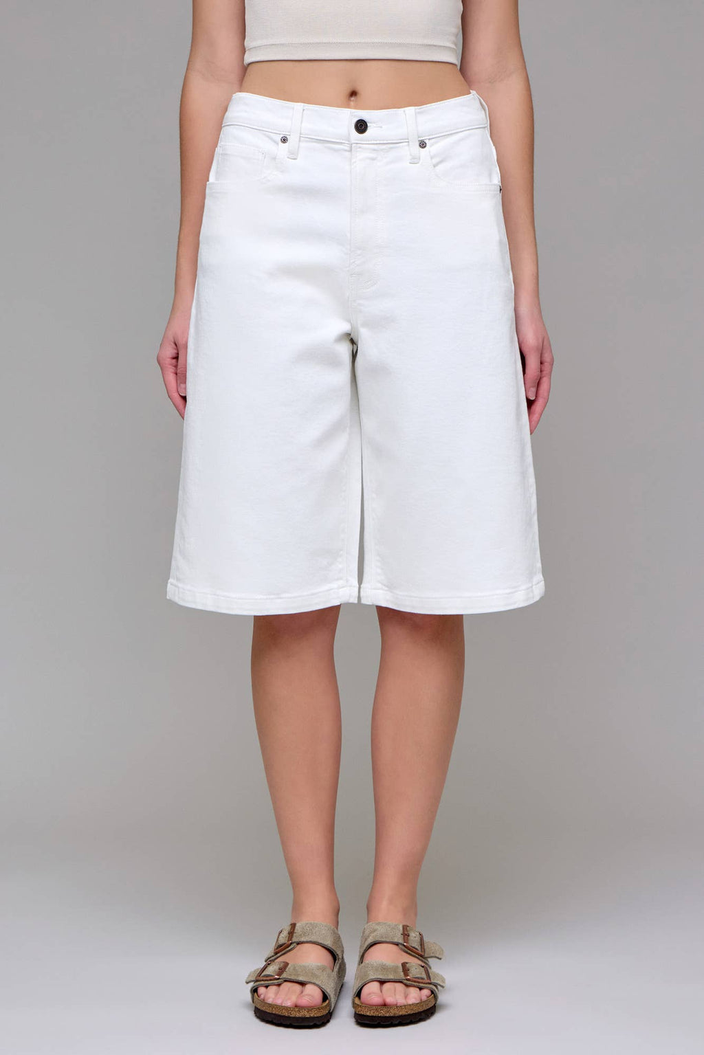 Pearl Wash Baggy Stretch Shorts