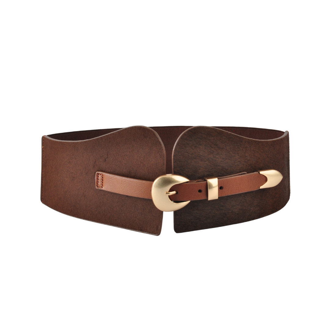 Calf Hair Waist Belt