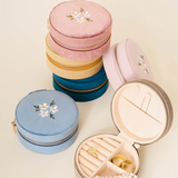 Round Velvet Jewelry Case