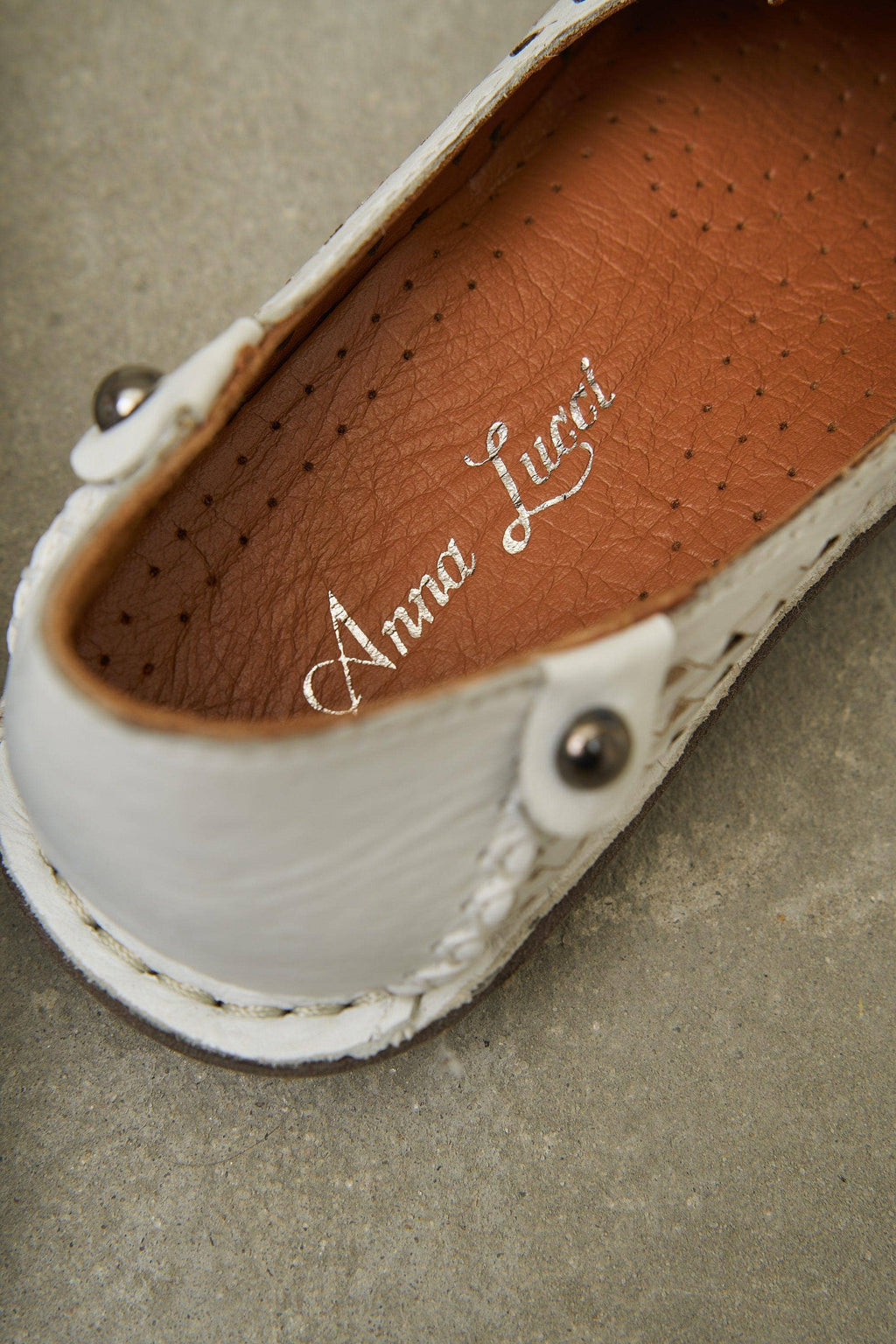 Olive JABIN Leather Flats