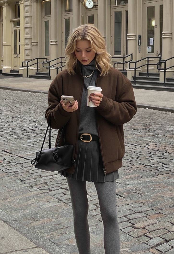 Suede Belt with Organic Shape Buckle | Everyday accessory