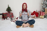 FAIRE ISLE TOGGLE BUTTON KNIT CARDIGAN SWEATER