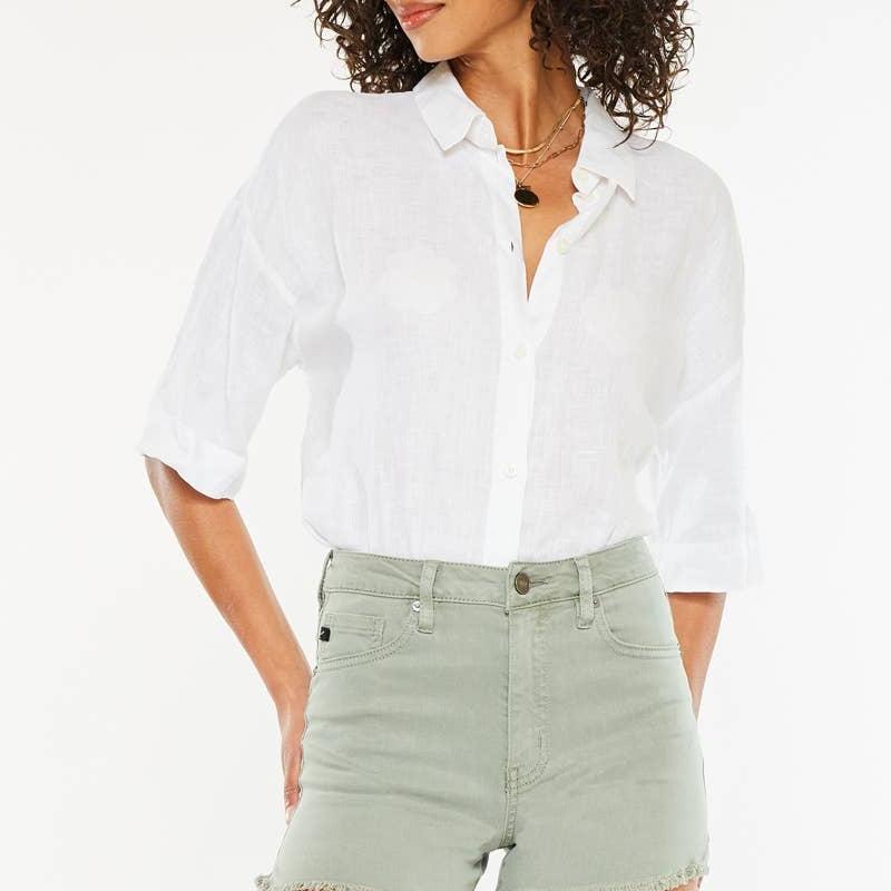 HIGH RISE SHORTS OLIVE COLOR