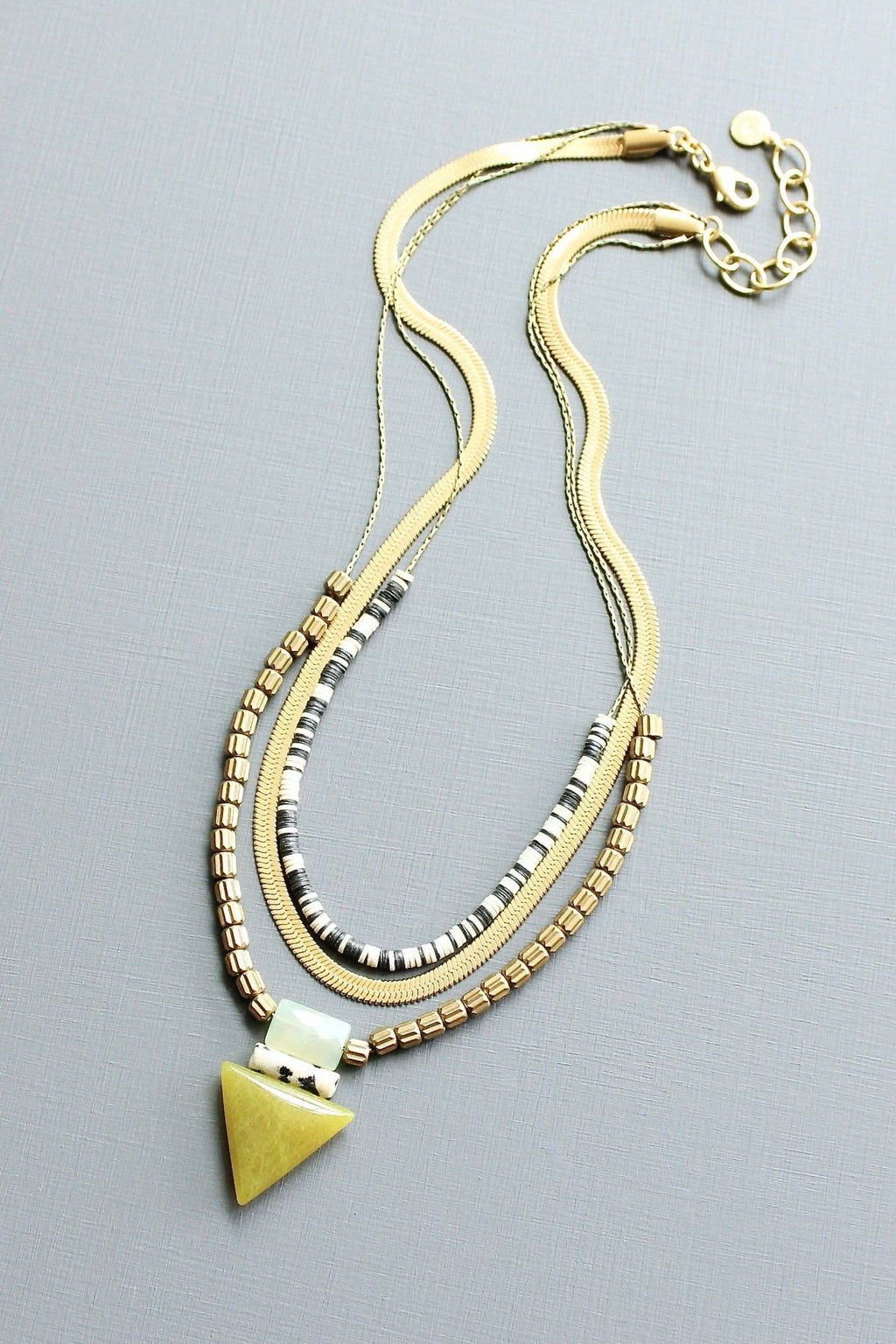 Triple strand ArtDeco necklace