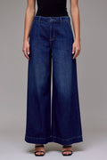 Nori Dark Wash Super Wide Leg Jeans