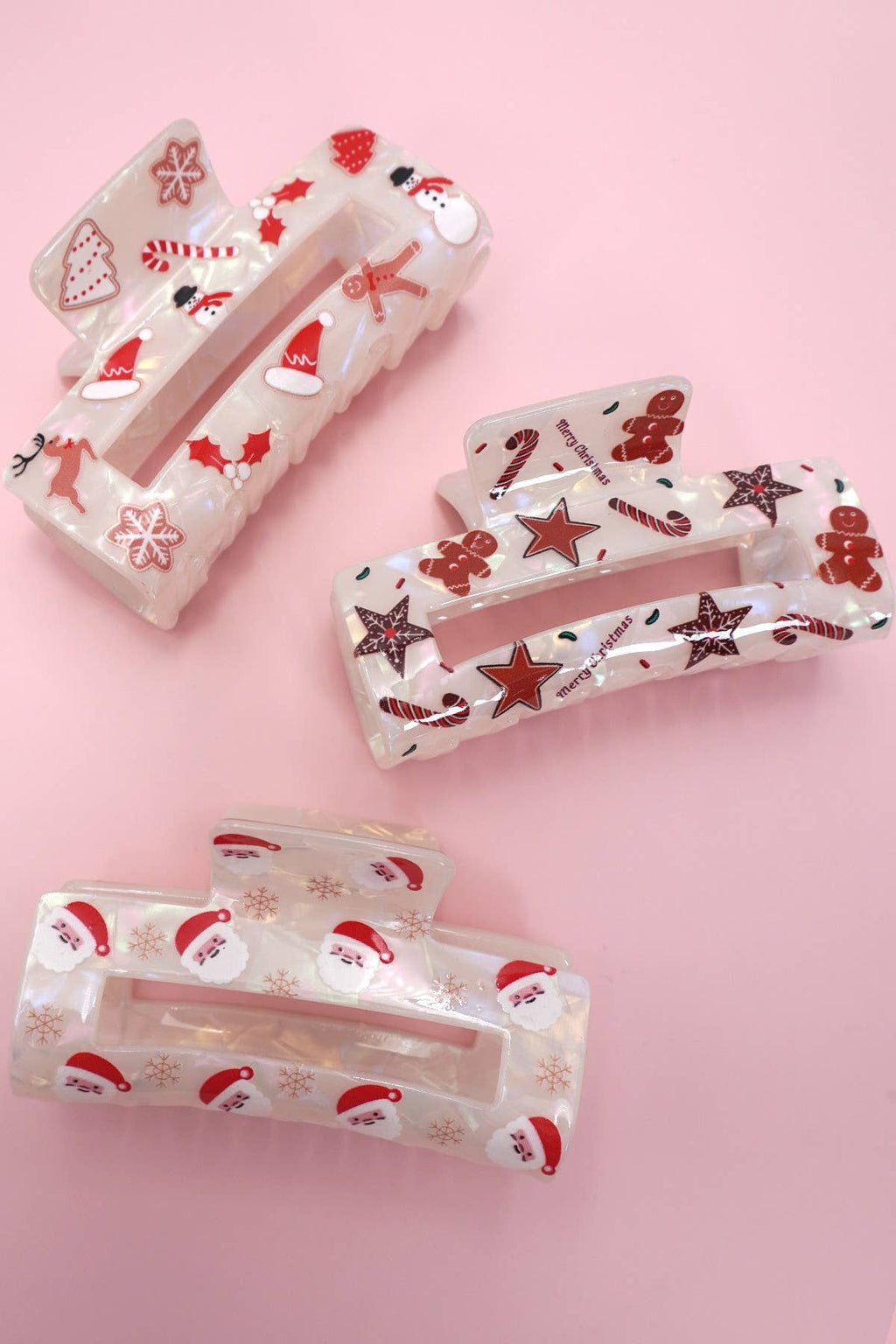 Holly Holiday Claw Clip