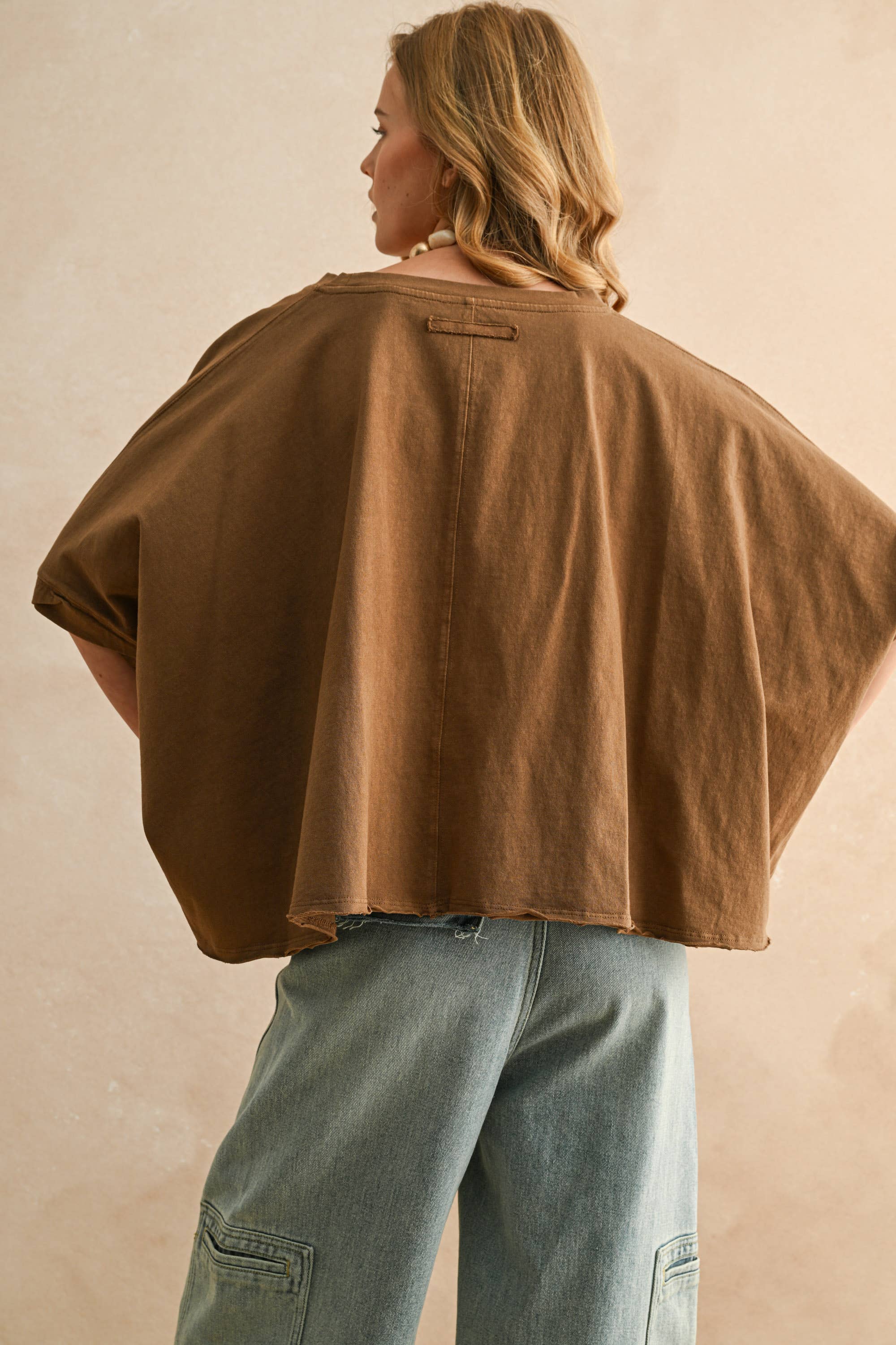 BYE AND WASH OVERSIZED TOP