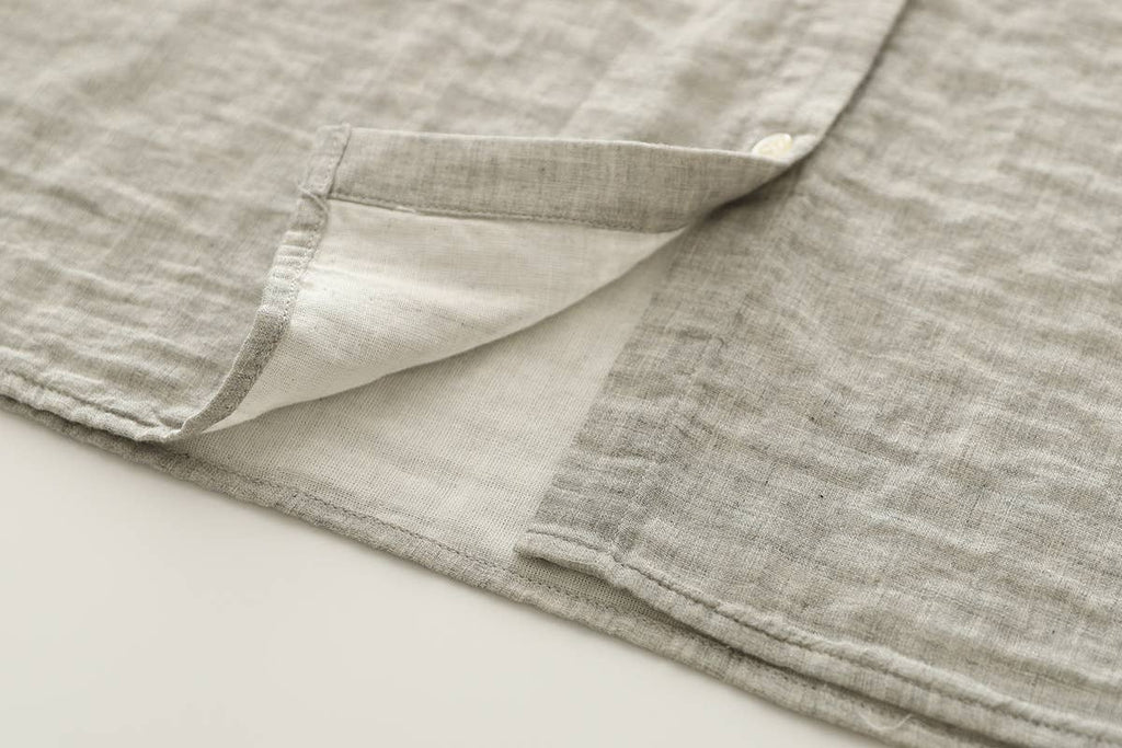 Gingham Soft Muslin Cotton Button-Down cap sleeve blouse