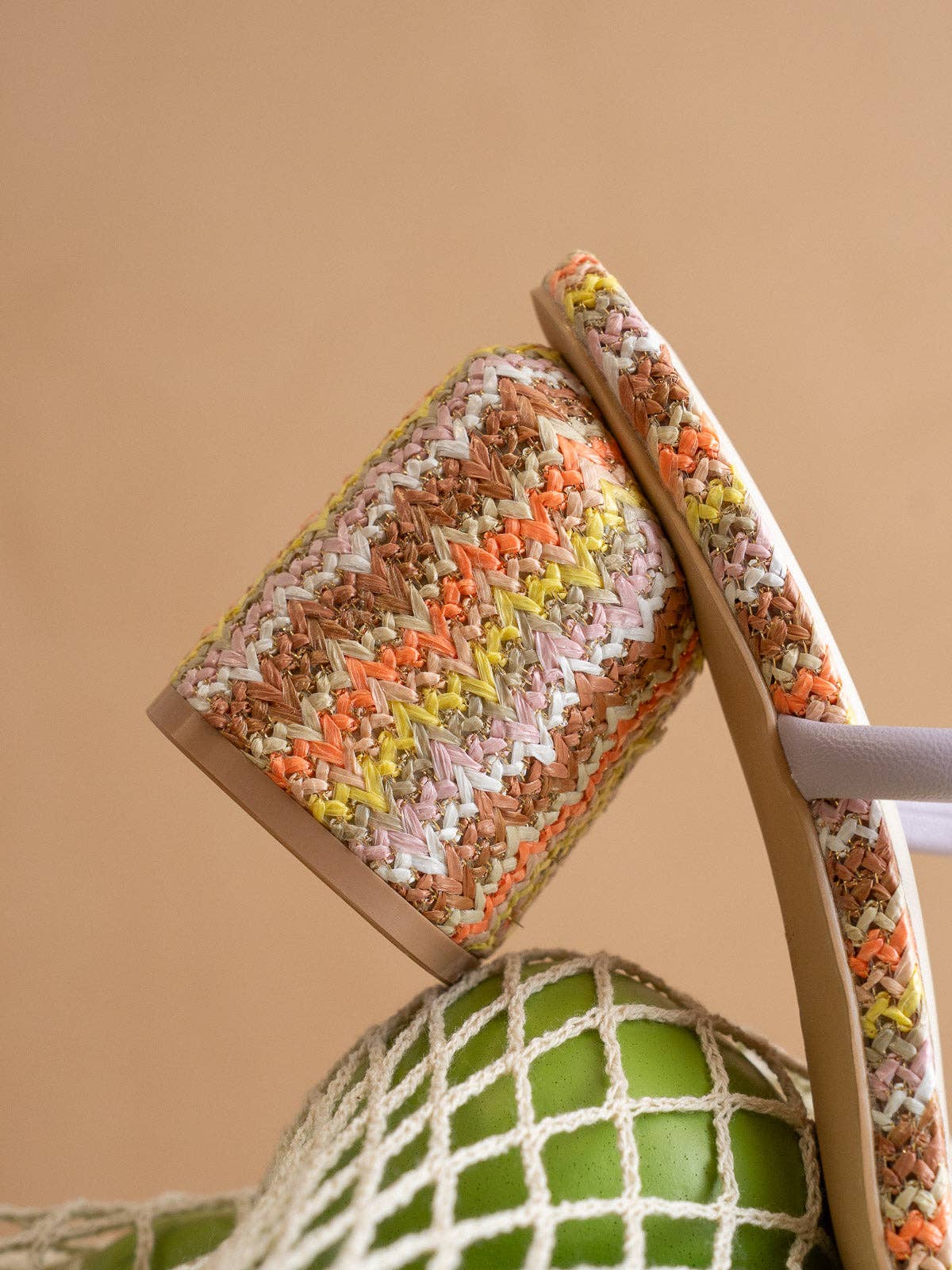 The Margaret | Sorbet Rattan Heel