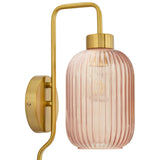 32"H Davia Retro Wall Sconce Pink, White, Smoke, or Green