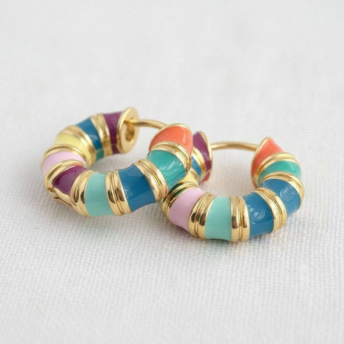 Artisan Vintage-Inspired Colorful Drop Earrings