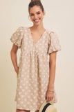 Embroidered Mini Dress