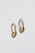 Safety Pin Threader Earrings - Gold