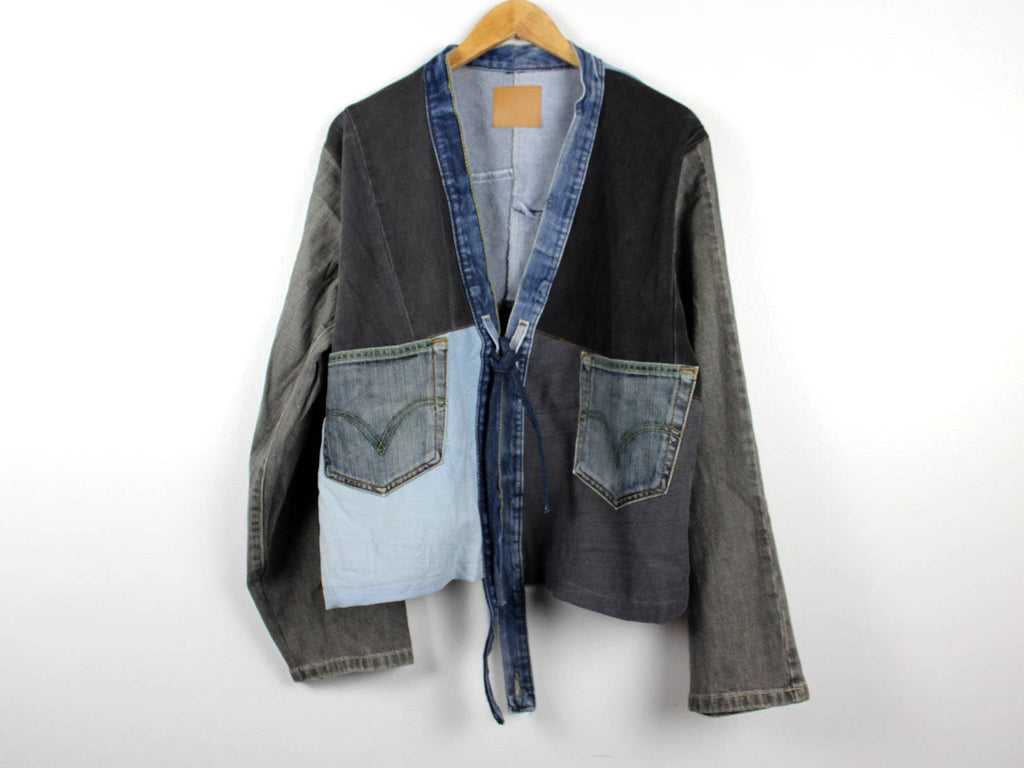 Upcycled Patchwork Denim Jacket