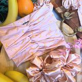 Banana Bliss Oversized Satin Scrunchie