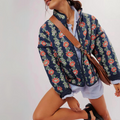 Amelia Floral Quilted Puff Jacket