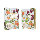 “NIV Artisan Bible with floral cover and gold edges – blue edition”

