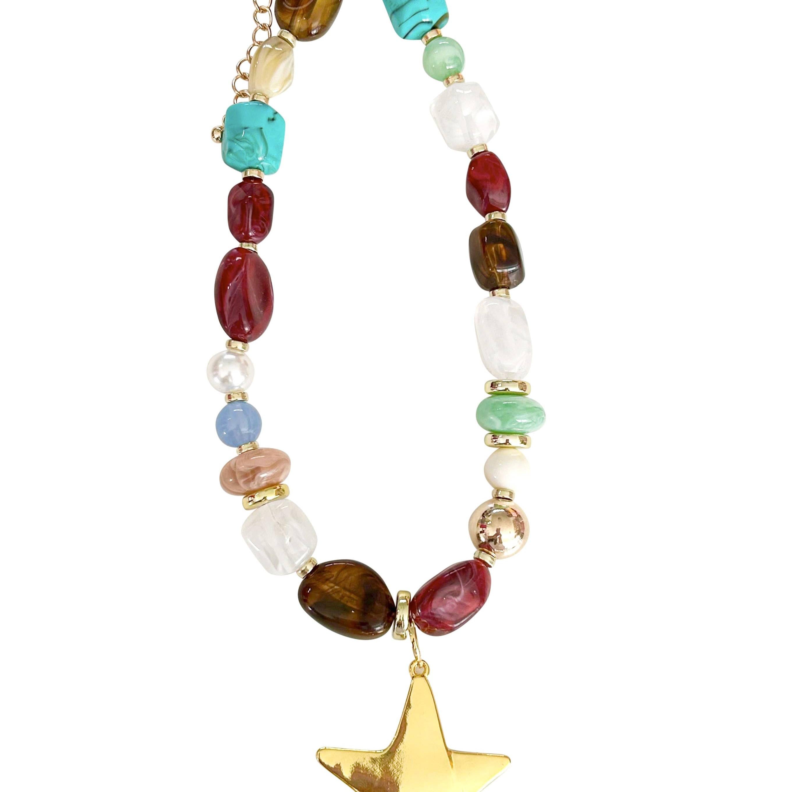 Reese Beaded Star Necklace