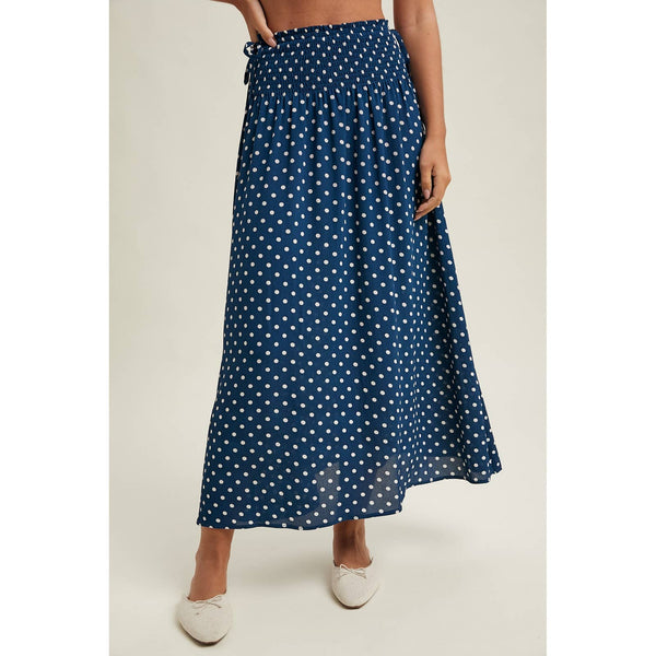 POLKA DOT MIDI SKIRT