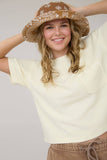 WASHED RIBBED SHORT SLEEVE TEE WITH POCKET (PRE-ORDER)