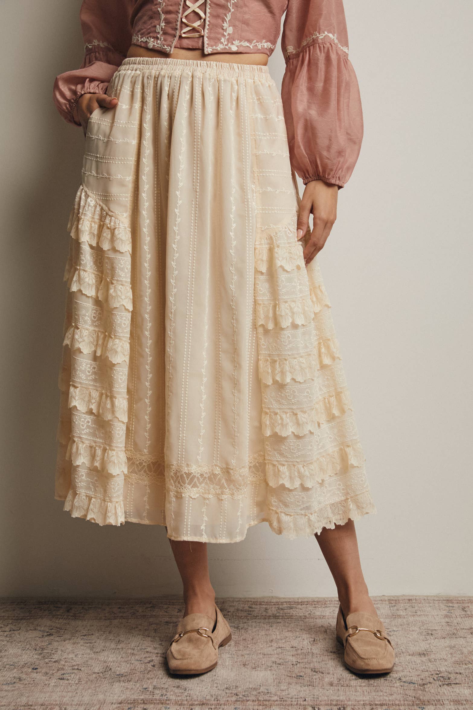 Amor Skirt in Vanilla