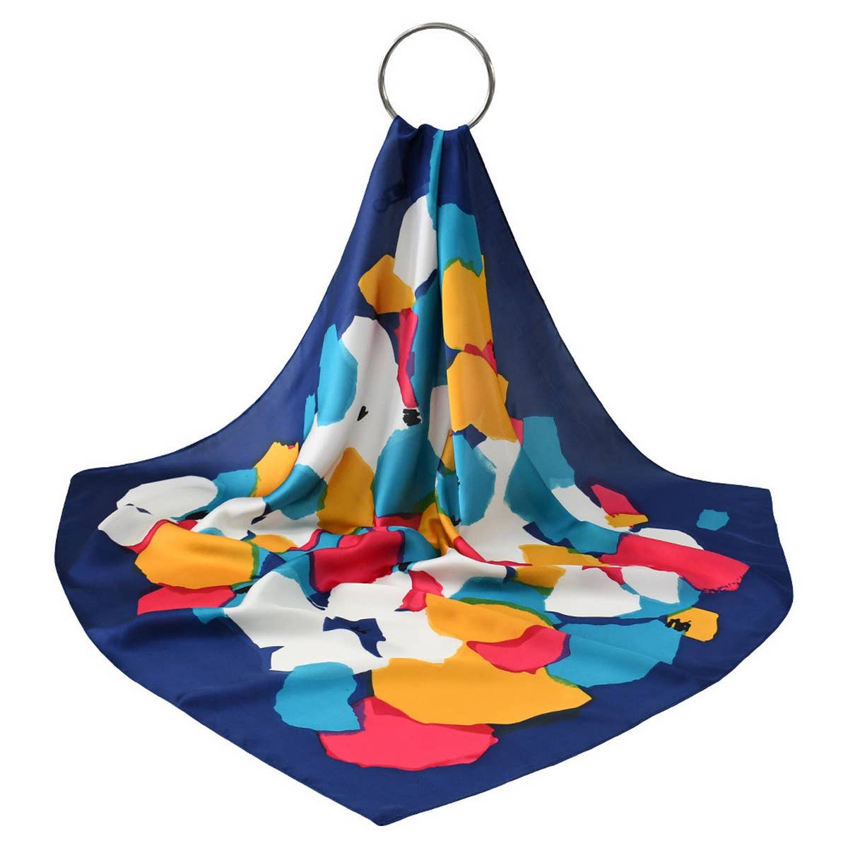 Polka Dot Satin Neck Scarf – Office & Flight Style_CWASC1157