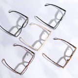 Wide Frame Glitter Side Fashion Reading Glasses