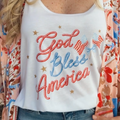 God Bless America Flowy Tank Top