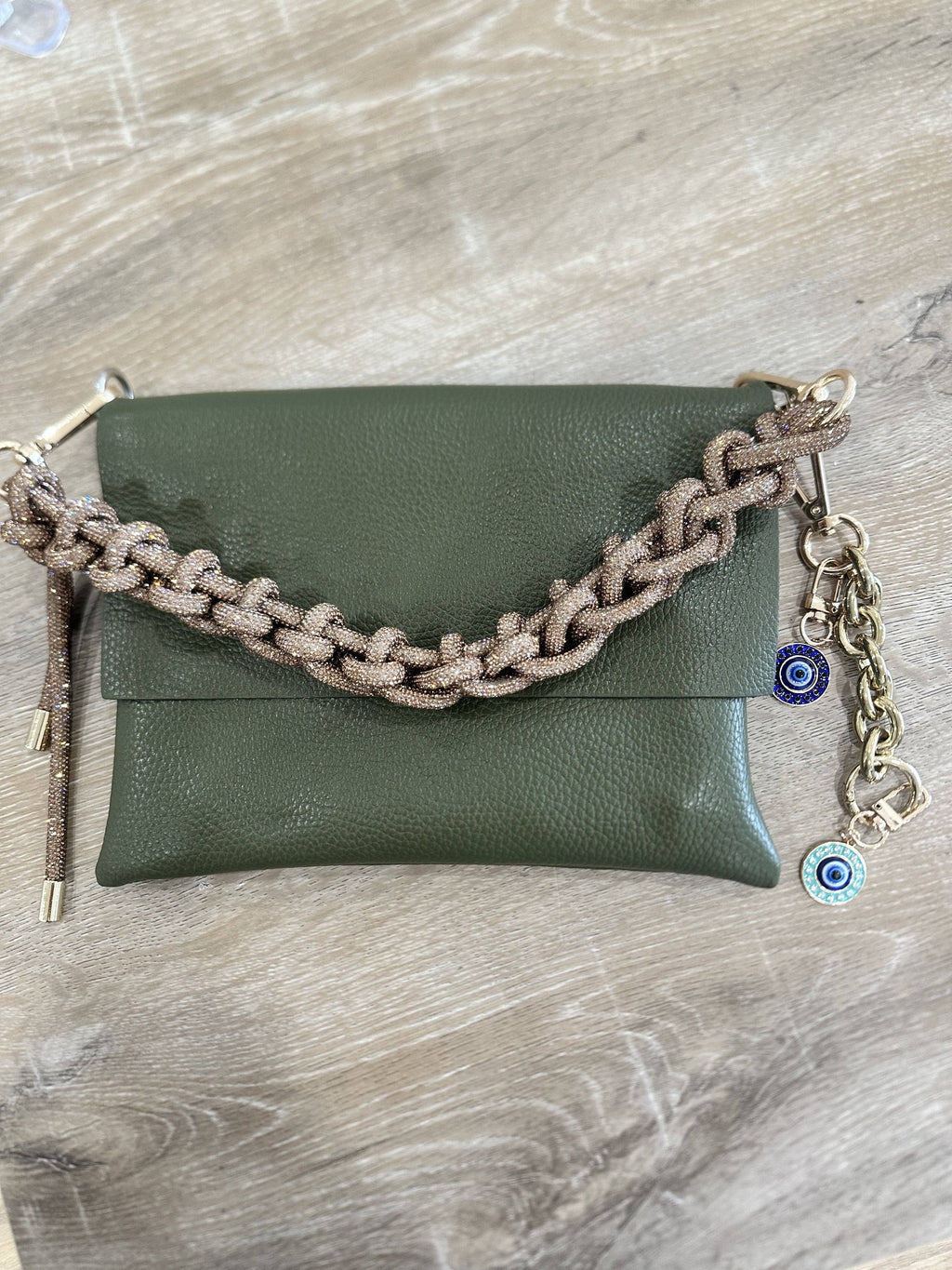 Trio Italian Leather Crossbody, Shoulder & Clutch Bag