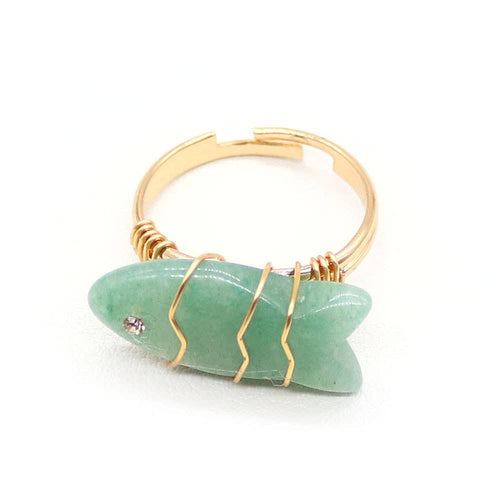 18K STAINLESS STEEL TARNISH FREE STONE RING