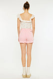 Casey Pink Cut Off Shorts
