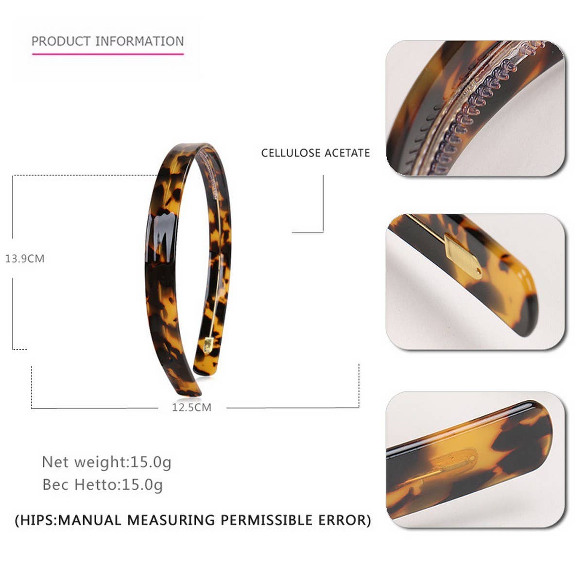 SIMPLE 1.5CM WIDE ACETATE HEADBAND HAIRACCESSORIES_CWAHA4337