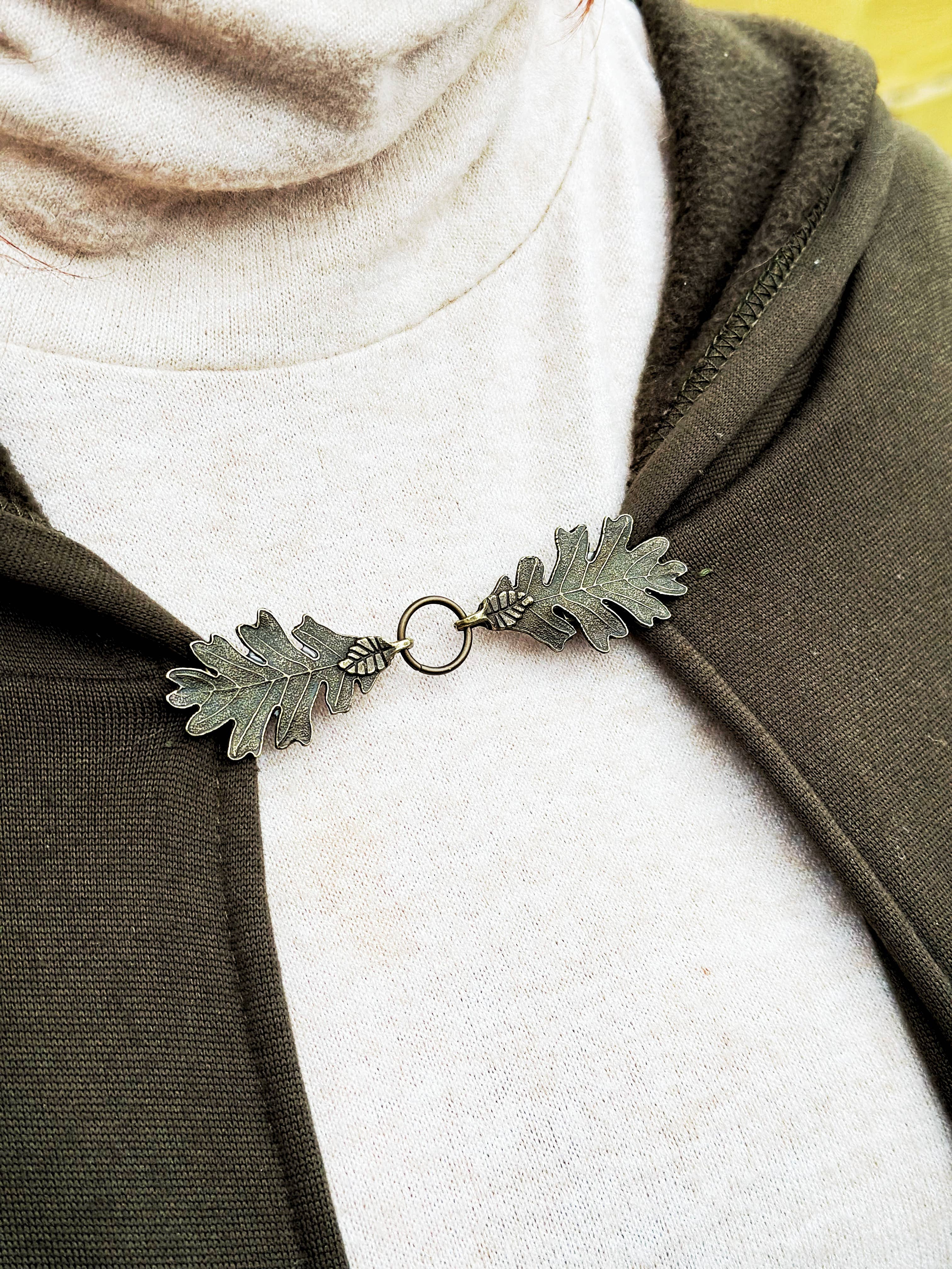 Cinch Clips for Clothing, Boho Renaissance Cloak Clasps