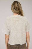 WASHED RIBBED SHORT SLEEVE TEE WITH POCKET (PRE-ORDER)