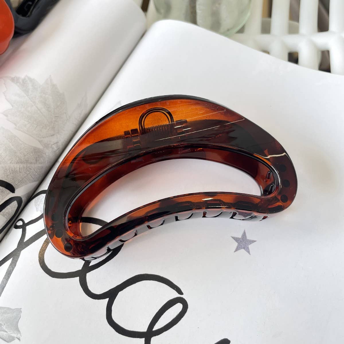 Thick Hair Claw - Elegant INS Style Shark Clip_CWAHA2163