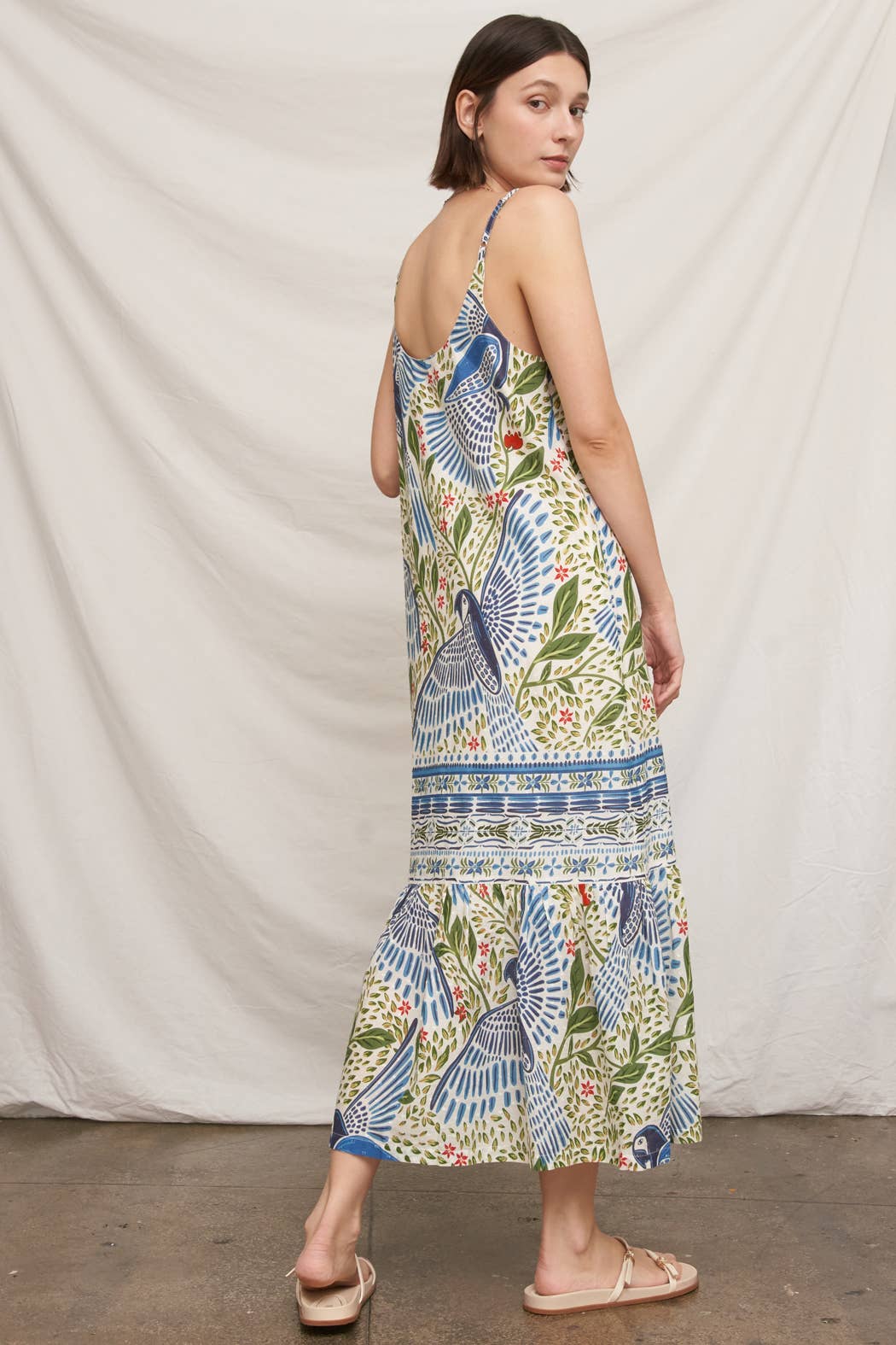 Avery Textured Cotton Maxi Dress