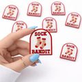 Sock Bandit Embroidered Dog Patch