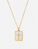 Enamel Cross Necklace