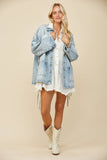 Side Tie Denim Jacket