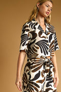 T6258ST   MULTI COLOR PRINTED BUTTON FRONT SHIRTS