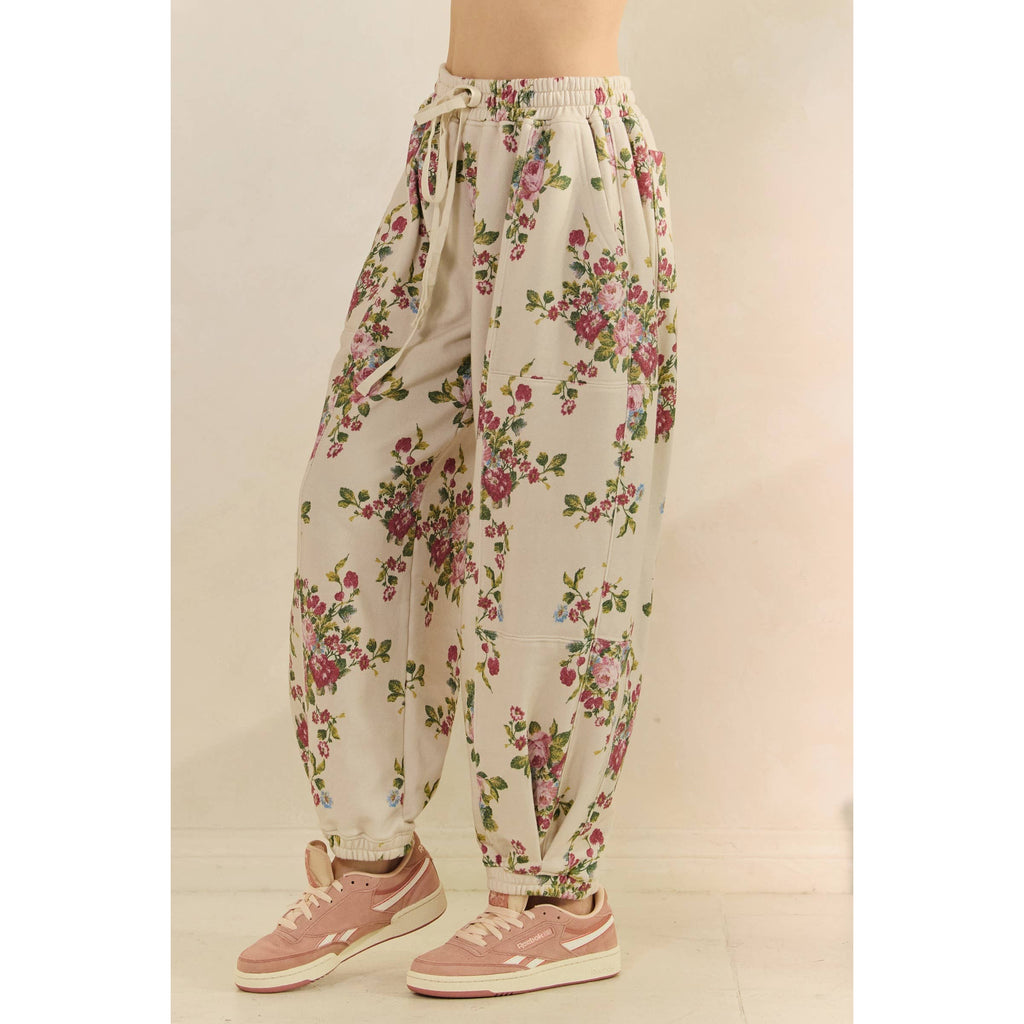 Printed French Terry Pants