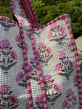 Casey Quilted Cotton Floral Bag Tote