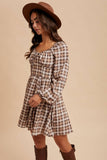 TARTAN MINI DRESS