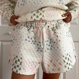 Christmas Holiday Quilted Shorts