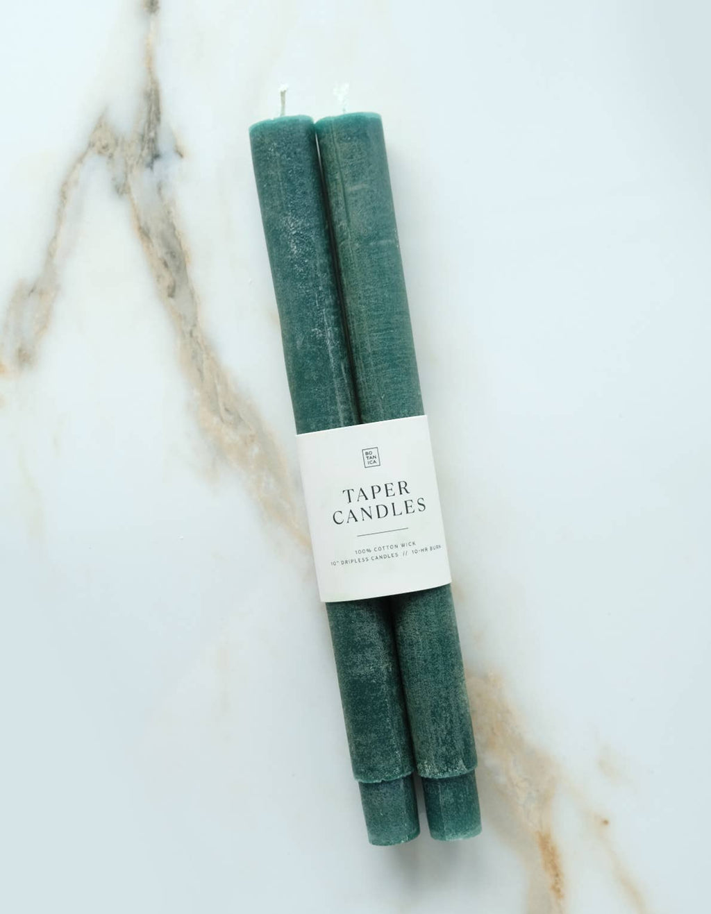 Taper Candle Pair, Evergreen