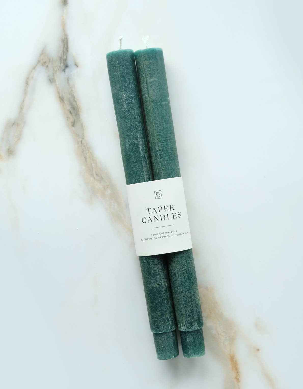 Taper Candle Pair, Evergreen