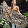 Love Grows Wild Floral Scarf with Bees